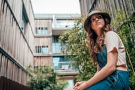 Miniatyrbilde 3 av Navy Atlantis Bucket Cotton Bøttehatt