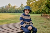 Miniatyrbilde 4 av Black Atlantis Mayo Resirkulert/Økologisk Bomull Bøttehatt Barn