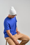 Miniatyrbilde 7 av Beige Atlantis Wind-S Pompom RPET Lue med Dusk