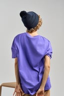 Miniatyrbilde 8 av Beige Atlantis Wind-S Pompom RPET Lue med Dusk