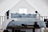 Miniatyrbilde 3 av Beige Lexington Pin Point Bomull Dynetrekk