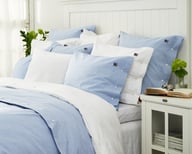 Miniatyrbilde 4 av Beige Lexington Pin Point Bomull Dynetrekk