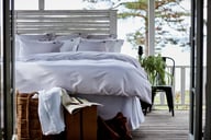 Miniatyrbilde 6 av Beige Lexington Pin Point Bomull Dynetrekk