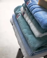 Miniatyrbilde 7 av Petunia Pink/White Lexington Original Striped Kjemmet Bomull Håndkle