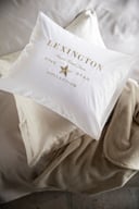 Miniatyrbilde 2 av White/Beige Lexington Hotel Brodert Putetrekk
