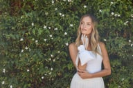 Miniatyrbilde 4 av Soft White/Black Westford Mill 140 g/m2 Bomull Gaveposer med Snøring