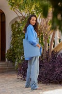 Miniatyrbilde 2 av Indigo Blue Westford Mill Bag For Life 140 g/m2 Økologisk Bomull 10L Handlenett