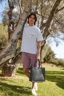 Miniatyrbilde 1 av Black/Black Westford Mill Midi Jute 14L Handlenett