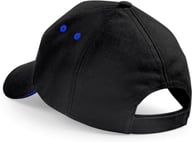 Miniatyrbilde 1 av Black/Bright Royal Beechfield Ultimate 5 Panel Cap- Sandwich