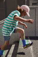 Miniatyrbilde 9 av Black Beechfield Junior Organic Cotton 5 Panel Cap