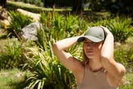 Miniatyrbilde 5 av Black Beechfield Earthaware® organic cotton canvas 6 panel cap