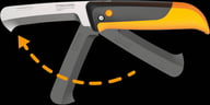 Miniatyrbilde 3 av Sort Fiskars Innhøstingskniv K80, foldbar