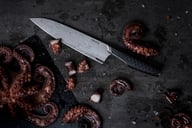 Miniatyrbilde 1 av Sort Fiskars Taiten Kokkekniv stor 20 cm