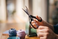 Miniatyrbilde 1 av Blå Fiskars Skolesaks