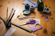 Miniatyrbilde 2 av Blå Fiskars Skolesaks