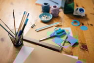 Miniatyrbilde 4 av Blå Fiskars Skolesaks