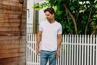 Miniatyrbilde 2 av Hvit You La Gomera V-hals T-skjorte