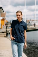 Miniatyrbilde 2 av Gråmelert You Carinda Poloskjorte Dame