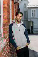 Miniatyrbilde 2 av Gråmelert/Koksmelert You Bronx Raglan Hettejakke