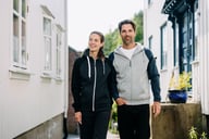 Miniatyrbilde 3 av Gråmelert/Koksmelert You Bronx Raglan Hettejakke