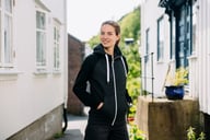 Miniatyrbilde 3 av Gråmelert/Koksmelert You Katherine Raglan Hettejakke Dame