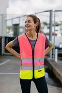 Miniatyrbilde 2 av Hvit/Safety Gul You Eskilstuna Refleksvest