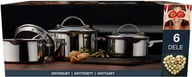 Miniatyrbilde 8 av Blankt stål Funktion Endurance 6 deler Grytesett med Lokk