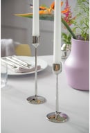 Miniatyrbilde 1 av Blankt stål Gense Dorotea 2 stk Lysestaker