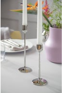 Miniatyrbilde 6 av Blankt stål Gense Dorotea 2 stk Lysestaker