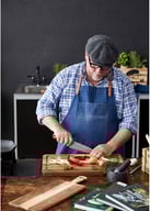 Miniatyrbilde 4 av Akasie HOLM 50 x 35 cm Akacietre Skjærebrett med Rennekant