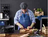 Miniatyrbilde 6 av Akasie HOLM 50 x 35 cm Akacietre Skjærebrett med Rennekant