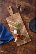 Miniatyrbilde 1 av Natur HOLM  Akasietre Serveringsbrett med Fiskebensmønster