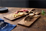 Miniatyrbilde 3 av Natur HOLM  Akasietre Serveringsbrett med Fiskebensmønster