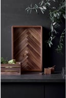 Miniatyrbilde 2 av Akasie HOLM Akasietre Brett med Fiskebeinsmønster