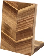 Miniatyrbilde 2 av Akasie HOLM Akasietre Magnetisk Knivblokk med Fiskebensmønster