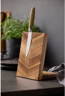 Miniatyrbilde 3 av Akasie HOLM Akasietre Magnetisk Knivblokk med Fiskebensmønster