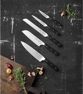 Miniatyrbilde 1 av Stål/Svart Lion Sabatier Pluton 5 deler Knivsett