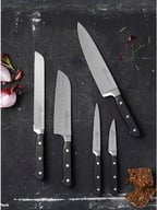 Miniatyrbilde 3 av Stål/Svart Lion Sabatier Pluton 5 deler Knivsett