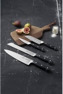 Miniatyrbilde 1 av Stål/Svart Lion Sabatier Pluton 4 deler Knivsett