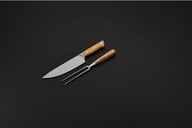 Miniatyrbilde 2 av Eik Morsø Foresta Eik og Rustfritt Stål Tranchérsett