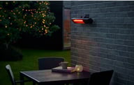 Miniatyrbilde 2 av Svart Nordic Sense 1500 Watt Terrassevarmer for Vegg