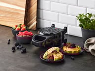 Miniatyrbilde 1 av Svart Nordic Sense 700 W Vaffeljern for Fylte Vafler