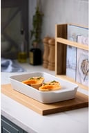 Miniatyrbilde 2 av Hvit Pillivuyt Plissé Fat dypt 4,7 liter