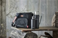 Miniatyrbilde 1 av Svart Thermos Lifestyle Sett med Termos, Termoflaske og Kjøleveske