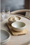 Miniatyrbilde 1 av Soft Beige Villa Collection Shoku Bambusbrett med 2 Skåler