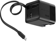 Miniatyrbilde 1 av Svart Urban Vitamin Mendocino 65W GaN-lader med Uttrekkbar  Ladekabel