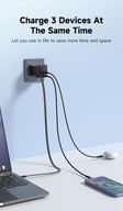 Miniatyrbilde 8 av Svart Urban Vitamin Mendocino 65W GaN-lader med Uttrekkbar  Ladekabel