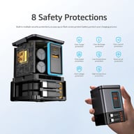 Miniatyrbilde 3 av Grå Urban Vitamin Sacramento 105 W Ladestasjon med Uttrekkbar Ledning