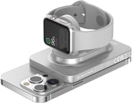 Miniatyrbilde 1 av Sølvfarget Urban Vitamin Malibu 5000 mAh RCS Resirkulert Plast/Aluminium 15 W Trådløs Powerbank med Klokkelader