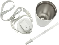 Miniatyrbilde 5 av Hvit Avira Ayala RCS Resirkulert Stål Låsbar Crossbody Drikkeflaske